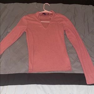Salmon colored top